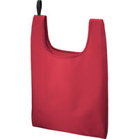 トレードワークス 【400袋セット】ポリマルシェバッグ　レッド 23-3316-680（直送品）