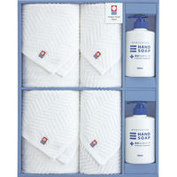 熊野油脂 今治ブランドタオル&薬用ハンドソープセット 23-7659-060 1箱（直送品）