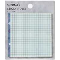 いろは出版 SUMMARY STICKY NOTES 半透明 付箋 方眼罫