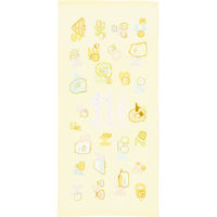 犬飼タオル 【10袋セット】すみっコぐらし　シャーリング染料フェイスタオル　みんなでＡＢＣ 23-0160-026（直送品）