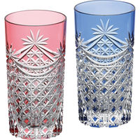 カガミクリスタル KAGAMI 江戸切子 ペアタンブラー 23-0193-065 1箱（直送品）