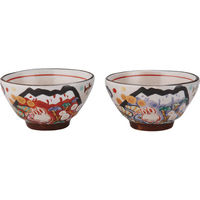 ながしまプランニングオフィス 夕立窯 富士日記 ペア飯碗 23-0221-025 1箱（直送品）