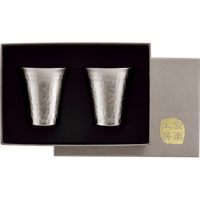 アサヒ 霞 ペアチタン冷酒カップ 23-0234-119 1箱（直送品）