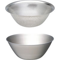 佐藤商事 柳宗理 ステンレスボウル&パンチングストレーナ2点セット 23-0464-085 1箱（直送品）