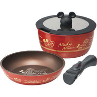 スケーター ディズニー 取っ手が外れる鍋&フライパン 23-0474-013 1箱（直送品）