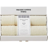 オオタ 【3箱セット】オーガニックコンテントスタンダード認証　フェイスタオル２枚 23-0627-030（直送品）