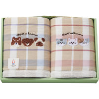 中忠 アトリエ・デル・リカモ バスタオル2枚セット 23-7123-100 1箱（直送品）