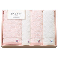 トクダ 今治日々是ふわり バス・フェイス・ハンドタオルセット 23-7543-088 1箱（直送品）