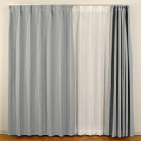 ユニベール ココモ 遮光カーテン 1000×1780mm ブルー 4548654635521  1セット（厚地カーテン2枚）（直送品）