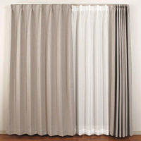ユニベール ココモ 遮光カーテン 1000×2000mm グレー 4548654635774  1セット（厚地カーテン2枚）（直送品）