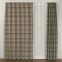 ユニベール IDバリ 遮光カーテン 1000×2000mm ブラウン 4548654702094  1セット（厚地カーテン2枚）（直送品）