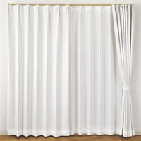 ユニベール リターン 遮光カーテン 1000×2000mm ホワイト 4548654703039  1セット（厚地カーテン2枚）（直送品）