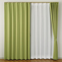 ユニベール ケリー 遮光カーテン 1500×1780mm グリーン 4548654727844  1枚（直送品）