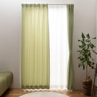 ユニベール イーナ 遮光・レースカーテンセット 各2枚 1000×1780mm グリーン 4548654887999 1セット(4枚入)（直送品）