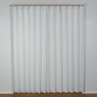 ユニベール ジェラート レースカーテン 1000×1330mm ブルー 4942881647393  1セット（レースカーテン2枚）（直送品）