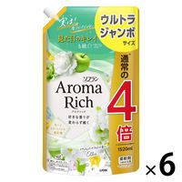 ソフラン アロマリッチ エリー 詰め替え ウルトラジャンボ 1520ｍL 1箱（6個入） 柔軟剤 ライオン【1600ｍL→1520ｍLへリニューアル】