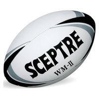 SCEPTRE(セプター) ラグビー ボール ワールドモデル WM-2 レースレス ブラック×グレー SP14B 1個（直送品）