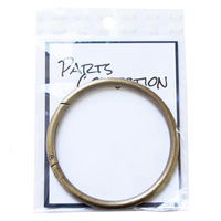 NBK 日本紐釦 BIGリングカラビナ 内径75mm アンティークゴールド S27-RING80-AG　10個入り（直送品）