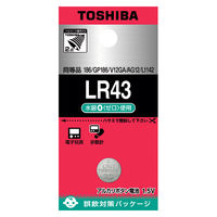 東芝 アルカリボタン電池 LR43EC 1パック