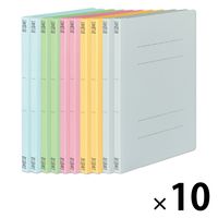 コクヨ フラットファイルV A4タテ 2穴 約150枚収容 5色カラーミックス フーSV10 1セット（100冊：5色×20）