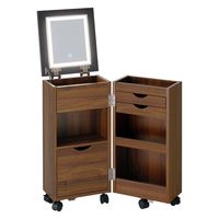 軒先渡し】萩原 コスメワゴン 幅305×奥行345×高さ640mm ダーク