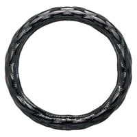 ボンフォーム（BONFORM） ハンドルカバー シャイニーキルト 伸縮リング M38-39cm ブラック 6910-05BK 1個（直送品）