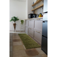 スミノエ 防ダニ キッチンマット クロスシャギー 45×180cm グリーン 4549781246925 1枚