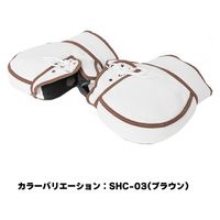 大阪繊維資材 INFIMO 二輪用サマーハンドルカバー SHC-03 紫外線防止に! 風が通り抜けるメッシュタイプ ホワイト/ブラウン IMA94403