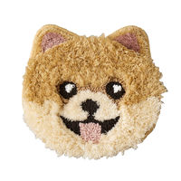 スミノエ 洗える チェアパット イヌカオ 32×35cm ポメ 4549781298481 1枚