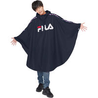 FILA（フィラ） レインウェア 男女兼用 ユニセックス レインポンチョ M ネイビー 06003124 1枚（直送品）