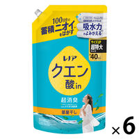レノア クエン酸in(クエン酸イン) 超消臭 フレッシュグリーン 詰め替え 超特大 1110mL 1箱（6個入） すすぎ消臭剤 P＆G