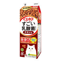 いなば CIAO（チャオ）すごい乳酸菌 クランキー 牛乳パック チキン味 国産 総合栄養食 400g 1個 キャットフード 猫