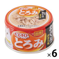 いなば CIAO チャオ とろみ ささみ・まぐろ ホタテ味 国産 80g 6缶 キャットフード 猫用 缶詰