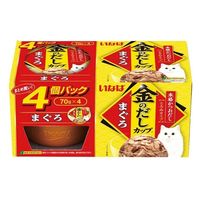 いなば 金のだし カップ 猫 まぐろ（70g×4個）1箱 キャットフード ウェット