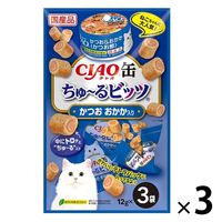 いなば CIAO チャオ缶ちゅ～るビッツ かつお おかか入り 国産（12g×3袋）3袋 猫 ちゅーる チュール おやつ