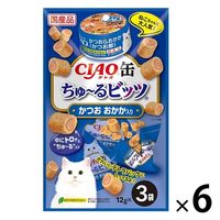 いなば CIAO チャオ缶ちゅ～るビッツ かつお おかか入り 国産（12g×3袋）6袋 猫 ちゅーる チュール おやつ