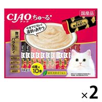 バラエティパック）いなば CIAO チャオ ちゅ～る 猫 贅沢 4種 40本