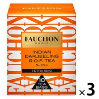 FAUCHON（フォション） 紅茶 ダージリン ティーバッグ 1セット（30バッグ：10バッグ入×3箱）