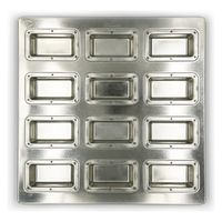 【アウトレット】松永製作所 SV 細フィナンシェ天板12P L シリコン 2408028 1個