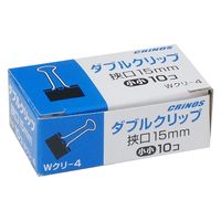 日本クリノス ダブルクリップ　小小　15mm Wクリ-4 20セット（直送品）