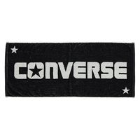 CONVERSE(コンバース) タオル ジャガードフェイスタオル バスケ ブラック／ホワイト CB131902 1枚（直送品）
