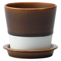 西海陶器 es table pot 飴釉 13687 2個（直送品）