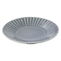 西海陶器 彫刻紋〈藍墨〉12cm皿 草林彫 11114 1箱(5個入)（直送品）