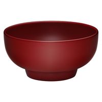 西海陶器 コモン 汁椀 赤 13856 1個（直送品）