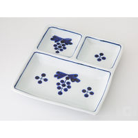 伊野正峰 九谷焼 4号皿揃 錦絵（直送品） - アスクル