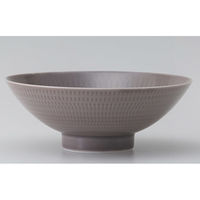 西海陶器 彫刻紋平碗 カンナ彫