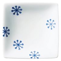 西海陶器 判子 角小皿 ゆきはな 43471 1箱(5個入)（直送品）