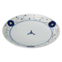 西海陶器 染小花 7号皿 20407 1箱(3個入)（直送品）