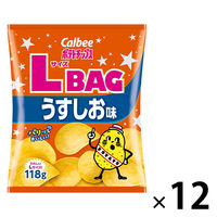 Lサイズポテトチップスうすしお味 110g 12袋 カルビー ポテトチップス スナック菓子 おつまみ