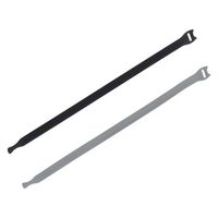 VELCRO ベルクロ ジザイ結束ベルト薄型 1.27×38cm 黒+グレー 94257 1セット(30本:黒15本、